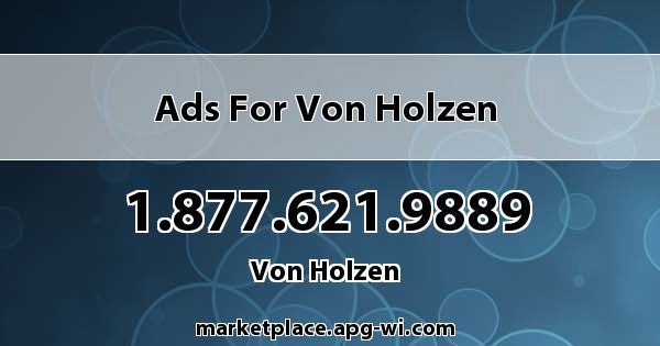 Ads for Von Holzen